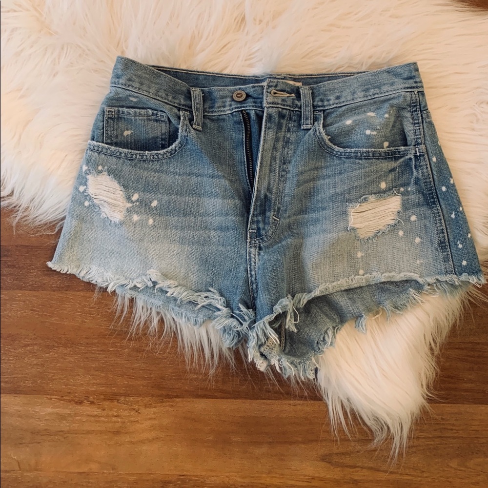 Hollister Distressed Jean Shorts